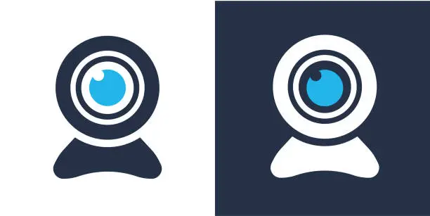 Vector illustration of Webcam icon. Solid icon vector illustration. For website design, logo, app, template, ui, etc.