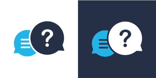 ask icon. solid icon vector illustration. for website design, logo, app, template, ui, etc. - sıkça sorulan sorular stock illustrations