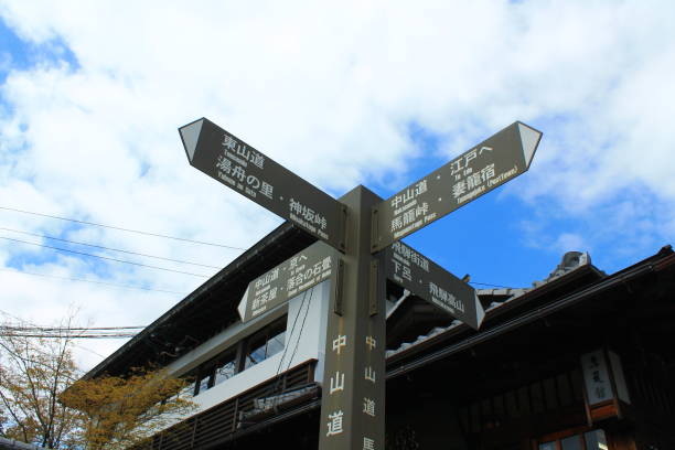 istock Nakasendo hiking trail sign 1474593053