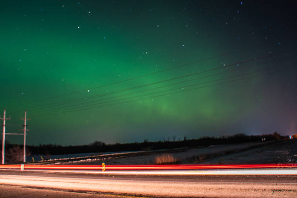 istock Northern lights on a winter night in Winnipeg 1474597448