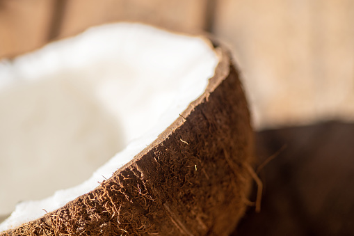 March 2023: Close-up of a Coconut Half
