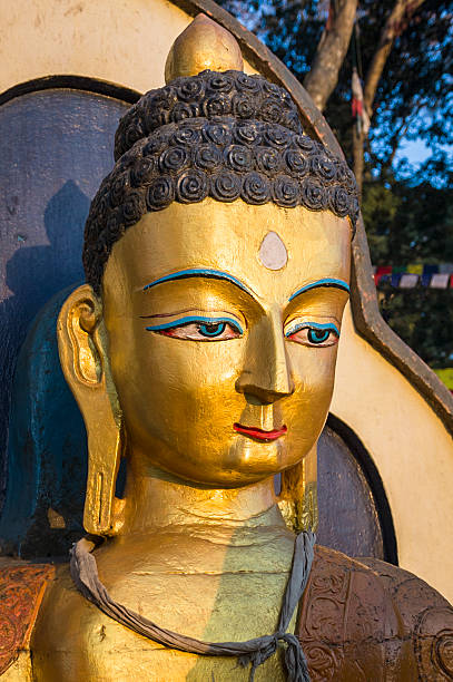 istock Portrait of Buddha statue 147460359