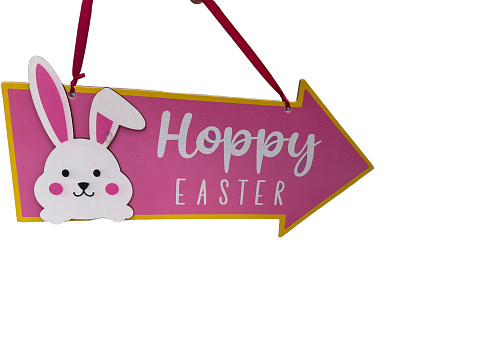 Easter decoration isolated on white background