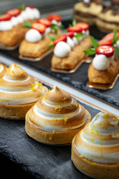 istock Delicious desserts on bakery buffet 1474613129