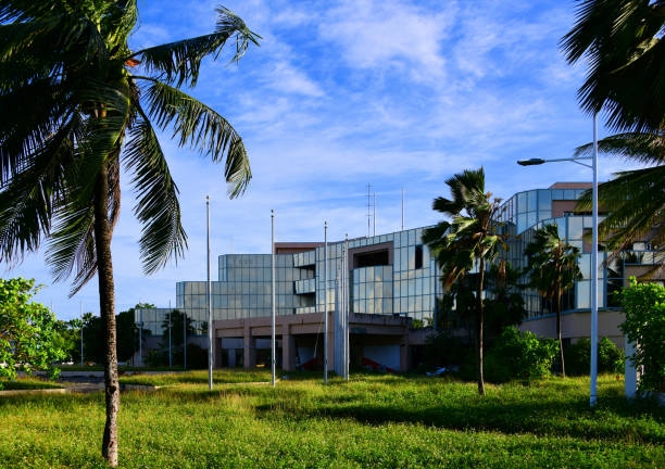 istock Capitol Building, the structurally unsound Marshall islands government building, Delap, Majuro Atoll, RMI 1474616770