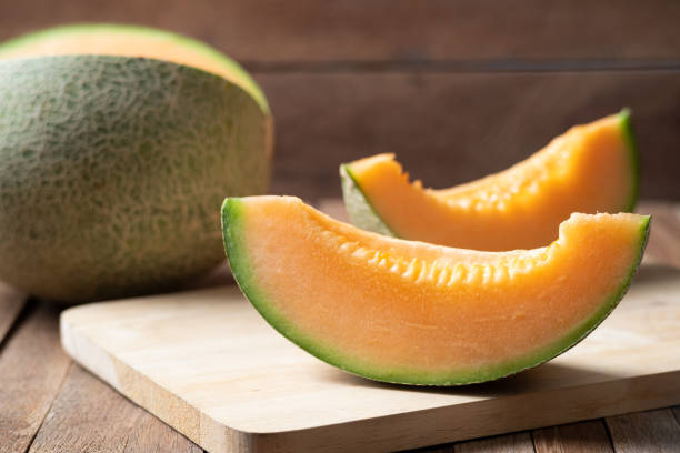 istock Fresh sliced japanese melon 1474619336