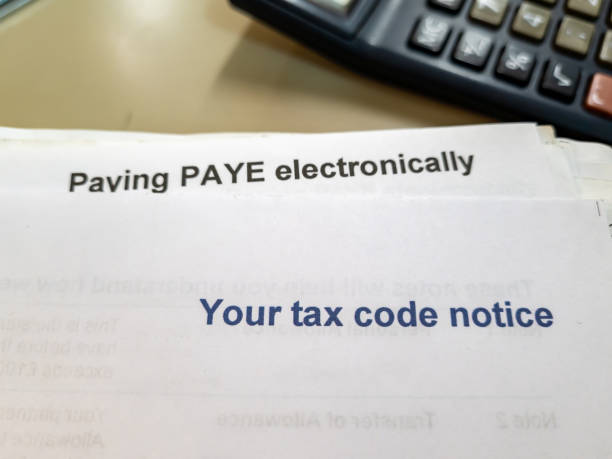 istock A UK tax code notice for employees. 1474620825