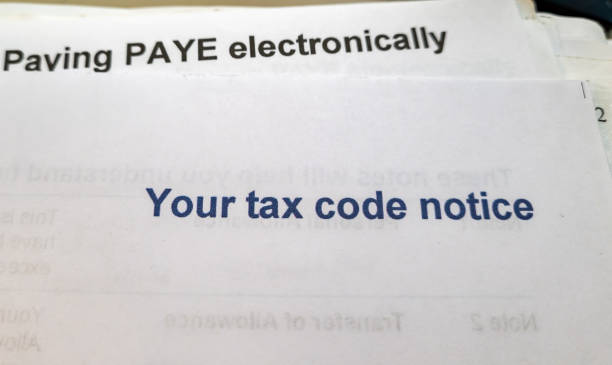 istock A UK tax code notice for employees. 1474620852