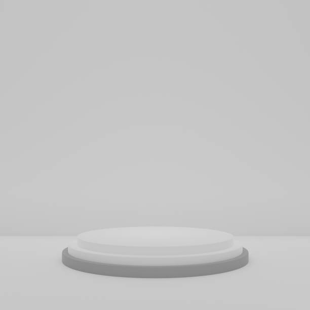 istock Product Stand white room with tree ,Studio Scene For Product ,minimal design,3D rendering 1474626821