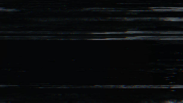 istock Glitch noise static television VFX pack. Visual video effects stripes background, CRT tv screen no signal glitch effect 1474627897