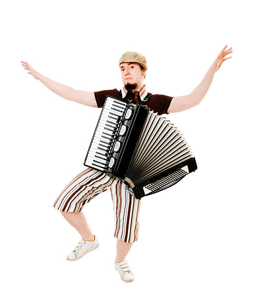 istock Cool musician with accordion 147463013