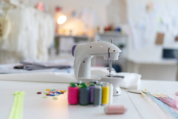 istock Fashion Design Studio, Workplace with sew manikins 1474632102
