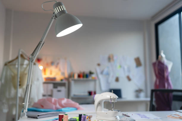 istock Fashion Design Studio, Workplace with sew manikins 1474632105