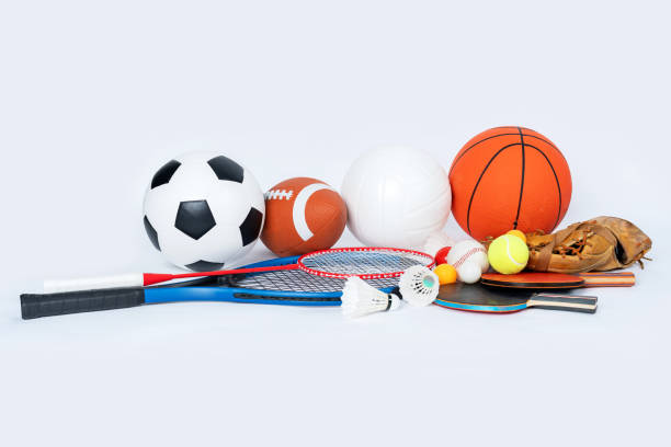 istock Sports Equipment on white background 1474633107