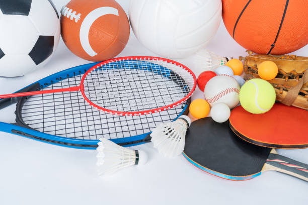 istock Sports Equipment on white background 1474633109