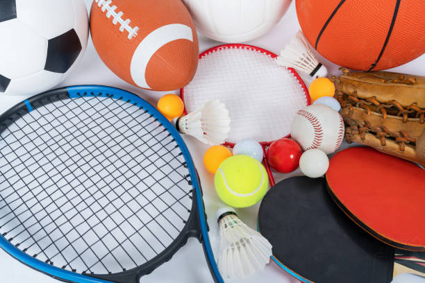 istock Sports Equipment on white background 1474633110