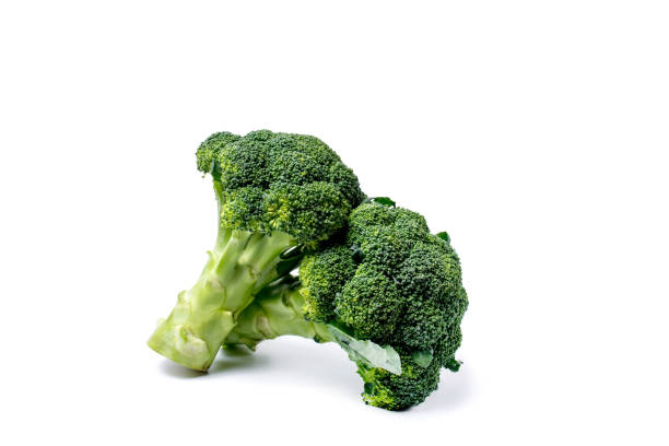 istock Fresh broccoli isolated on white background. Clipping path included 1474634928