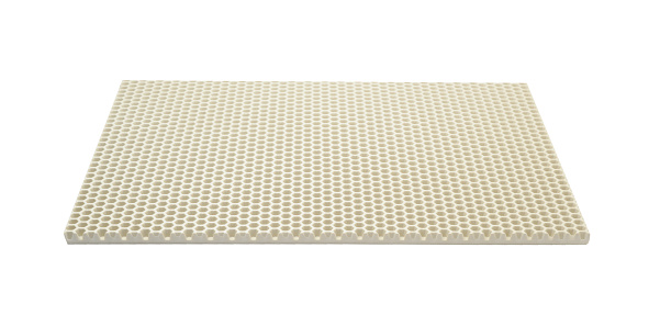 Foam kitchen mat isolated on white.