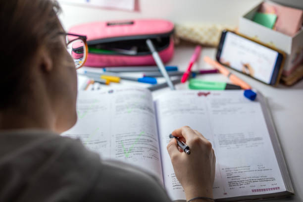 istock Online Education with Video Conferencing, Studying Student, Taking Tests, University Preparation 1474636123