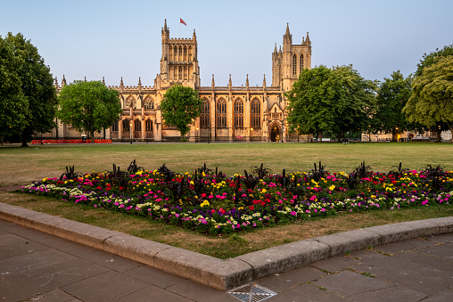 Bristol’s beautiful and historic Cathedral is located on College Green in the West End of the city, UK