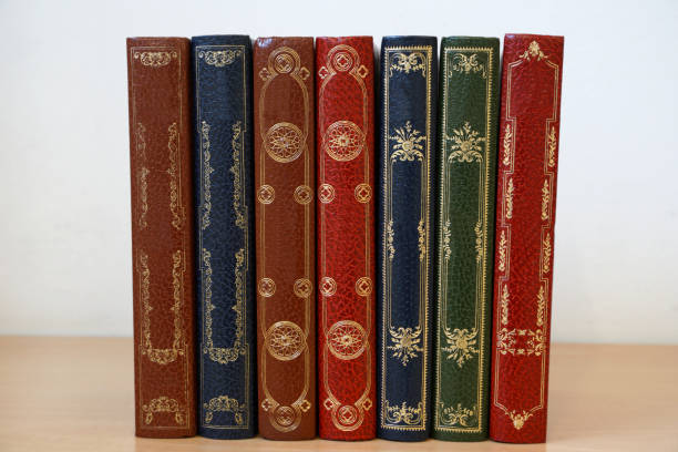 istock Various vintage cover books lined in the bookshelf 1474642505