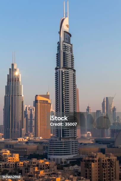 Dubai City Uae Stock Photo - Download Image Now - Tower, United Arab Emirates, Aerial View