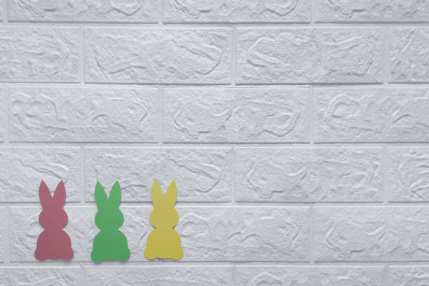 istock Crafts for toddlers. Cute Easter Crafts for Kids. Copy space. Top view. 1474643239