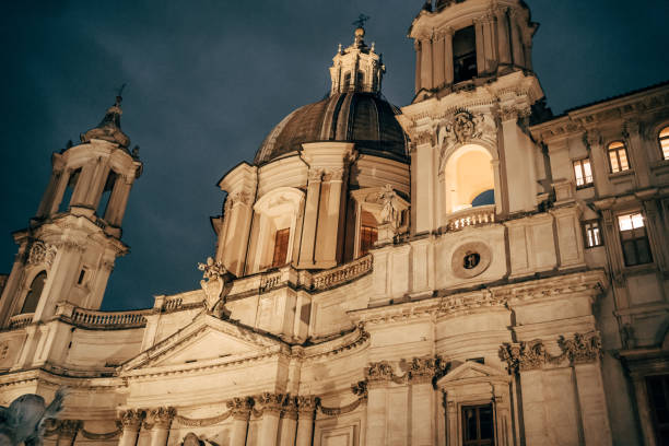 istock St Agnes church on Piazza Navona square, Rome, 1474648464