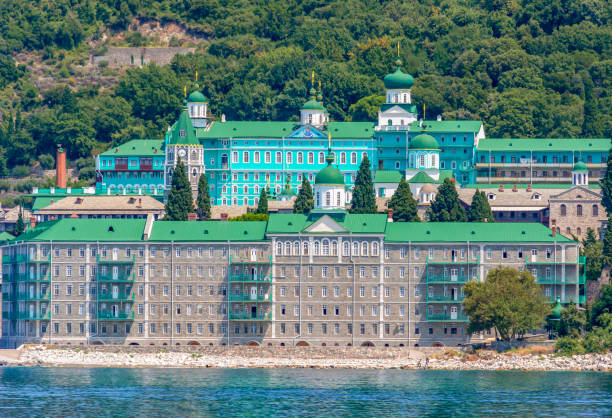 istock Saint Panteleimon Monastery in Athos, Chalkidiki, Greece 1474651366