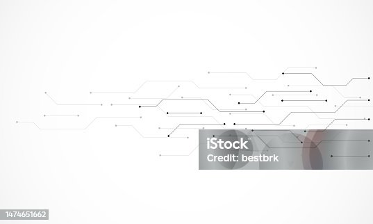 istock Circuit board texture with communication technology concept. Creative vector illustration 1474651662
