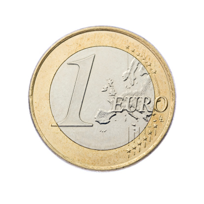 Moneda de un Euro photo