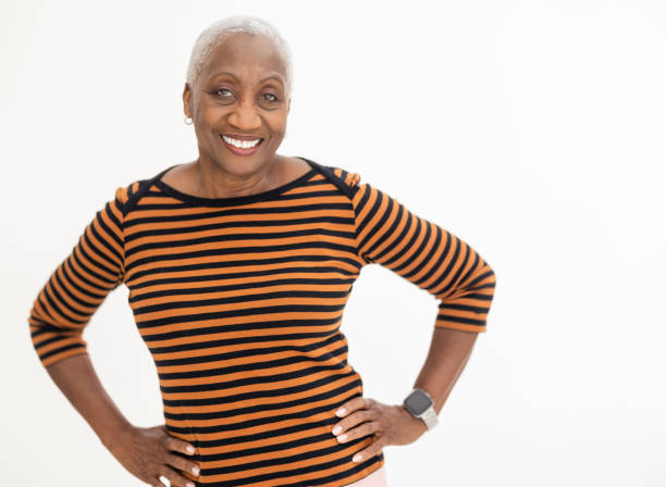 Cheerful Black Woman Looking at Camera