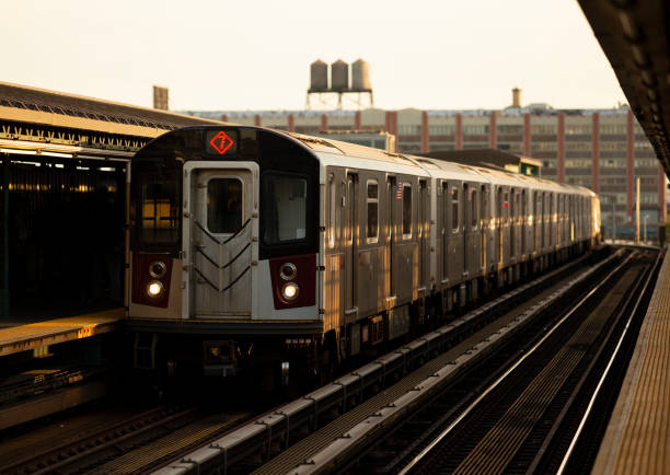 istock Subway Train and Industrial Buildings 1474693453