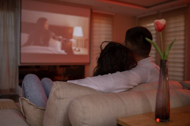 istock Couple is watching a movie. 1474702311