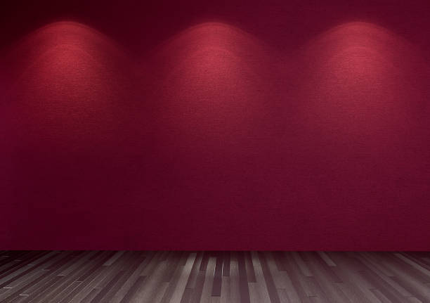 Empty home interior wall mock-up with wall color and wooden floor., 3D rendering,  3D Illustration