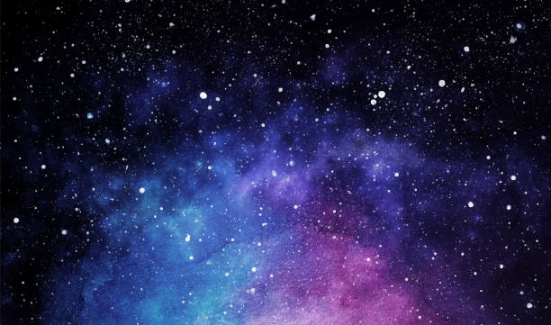 istock Cosmic illustration. Beautiful colorful space background. Watercolor Cosmos 1474707696