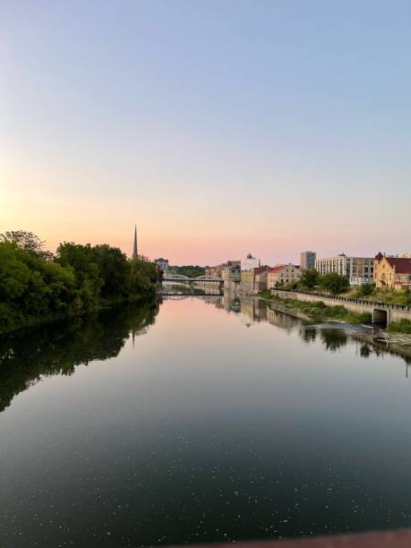 istock Reflection of river in Galt at dusk 1474716662