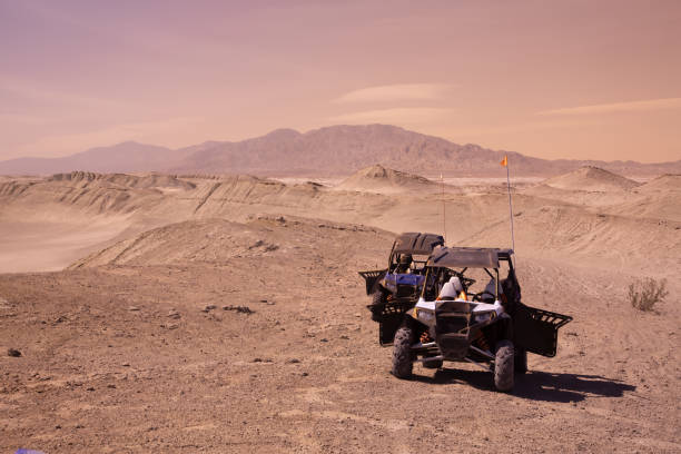 4x4 off-road vehicles in the desert.