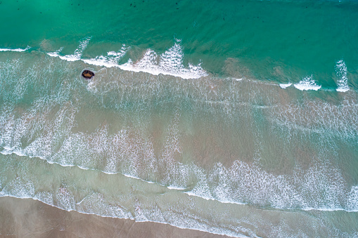 Aerial views of the Granites beach on the South Australian coast