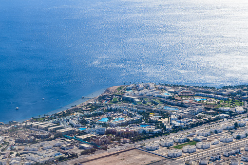 Aerial view of egyptian resort city Sharm El Sheikh