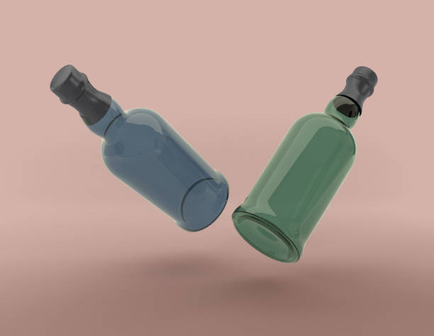 istock Drink and Beverages Bottles Mockup 3D Rendered 1474746824