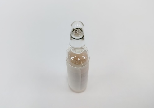 injectable bottle of medicine solution for a disease