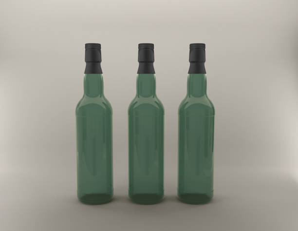 istock Drink and Beverages Bottles Mockup 3D Rendered 1474747720
