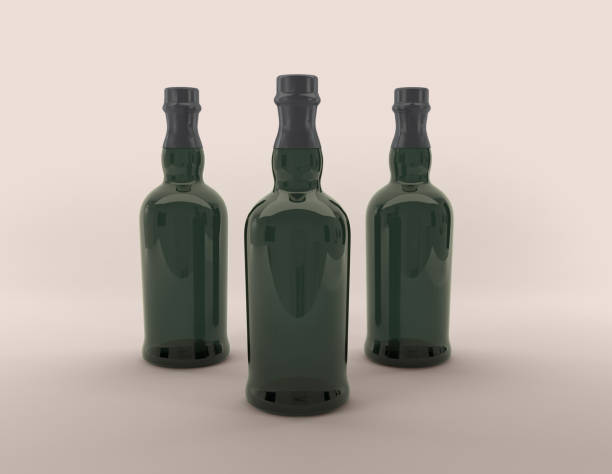 istock Drink and Beverages Bottles Mockup 3D Rendered 1474747728