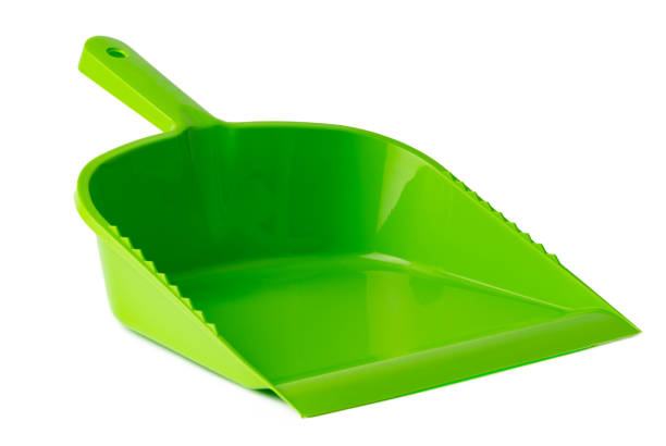 istock Green plastic dustpan isolated on white background 1474753723