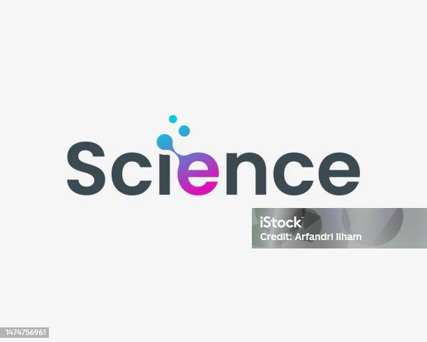 Science Text Design Ribbon Science Typography Wordmark Molecule Molecular Laboratory Microbiology ...