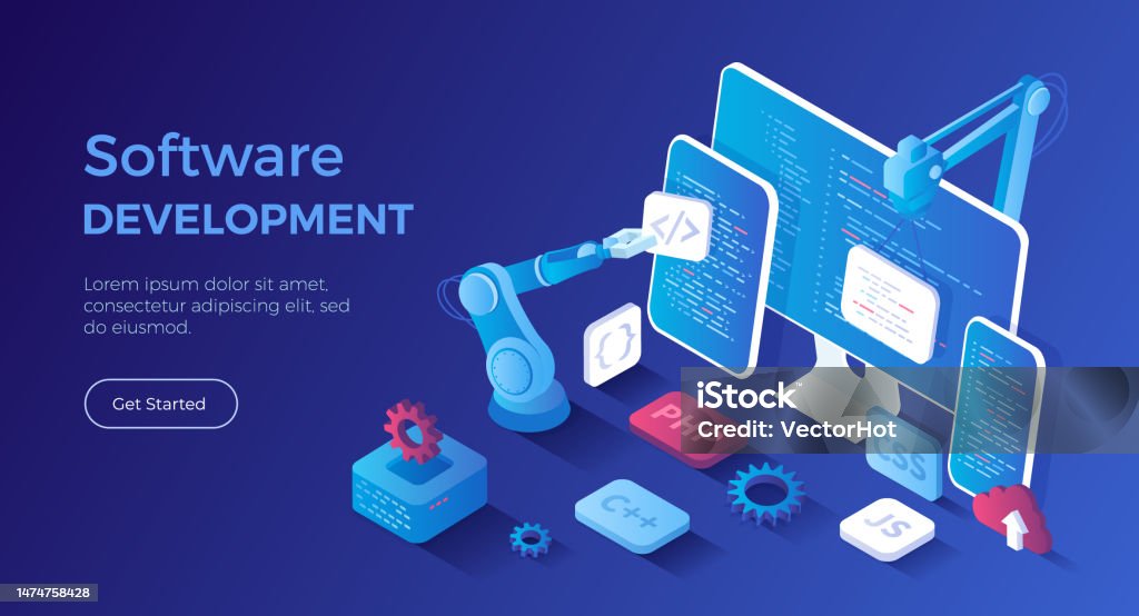 Software Development Graphics Orange Software Development Programming Engineering Coding Testing And Bug ...