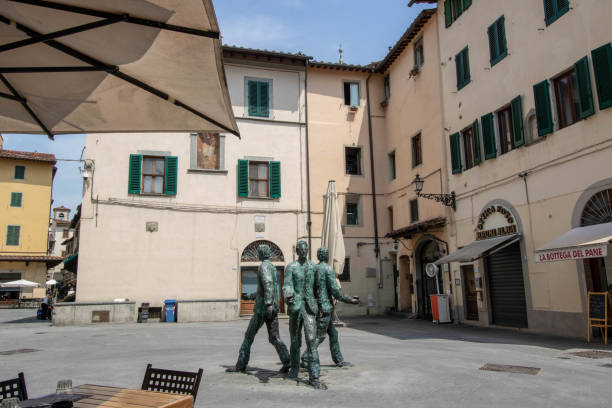 piazza della sala at pistoia in tuscany - provincia di pistoia foto e immagini stock