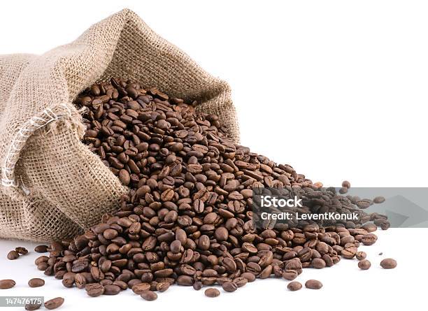 Coffee Beans Stock Photo - Download Image Now - Brown, Burlap, Canvas Fabric