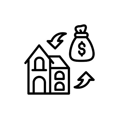 Refinancing icon in vector. Logotype